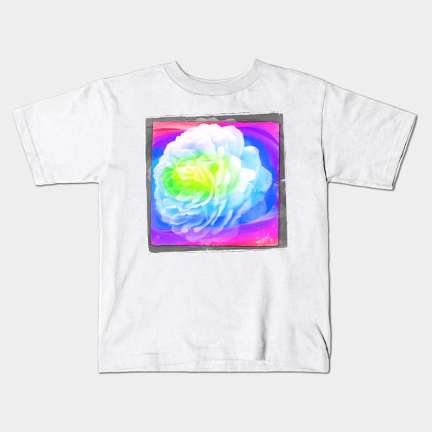 Abstract Rose Photography Art Kids T-Shirt by AlondraHanley